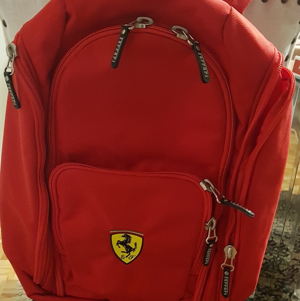 SOLD!!Ferrari Red Backpack SOLD!! - Picture 1 of 5